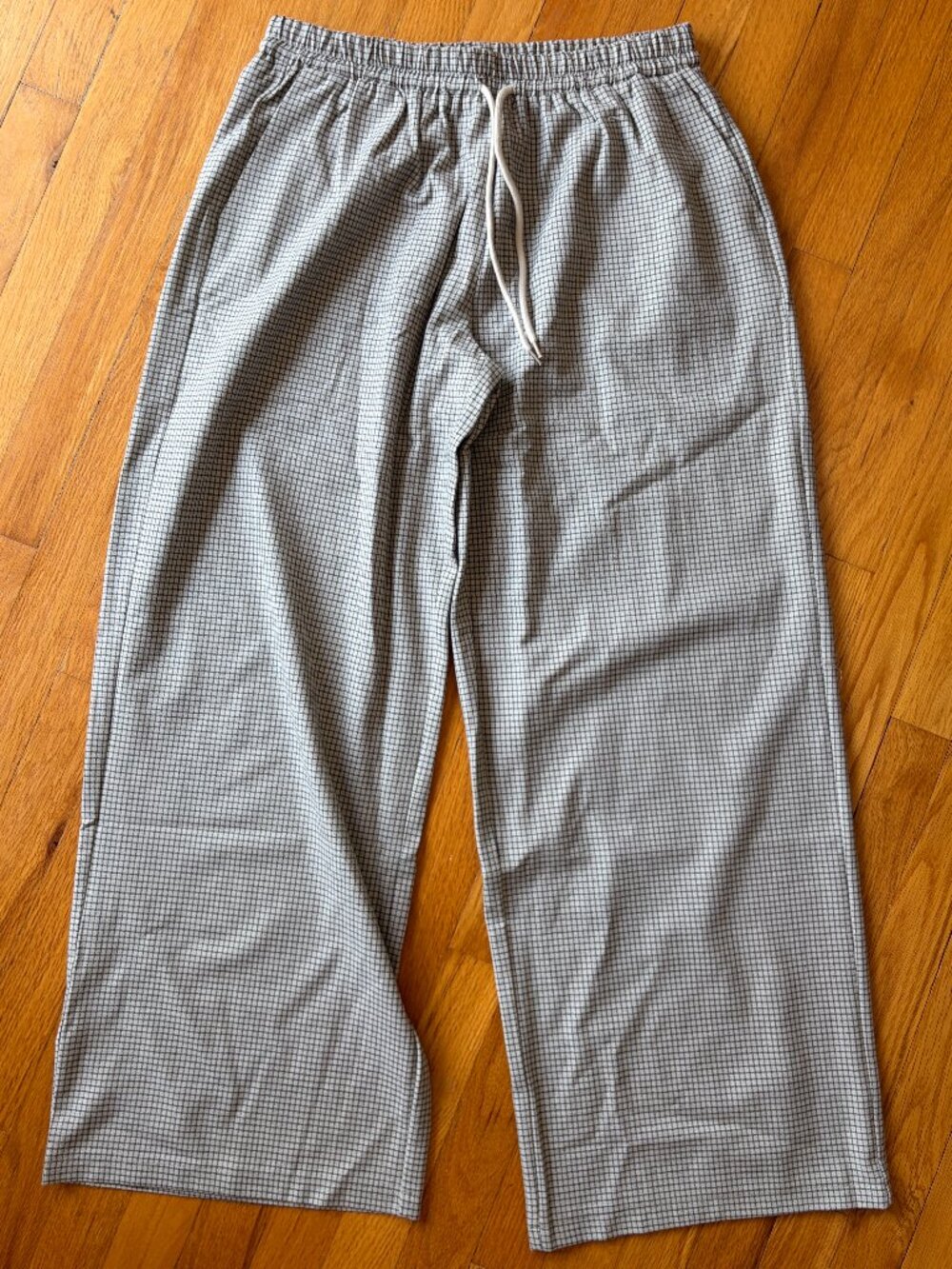 NWT Motel Rocks Sasari Grey Check Oversized Trouser S